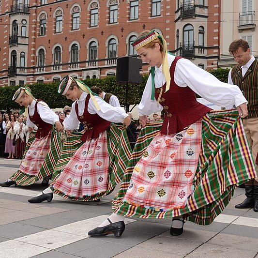 Dance group "Baltija." Celebration of Baltic Year 2011, in Stockholm. Photo credit: http://politik.in2pic.com